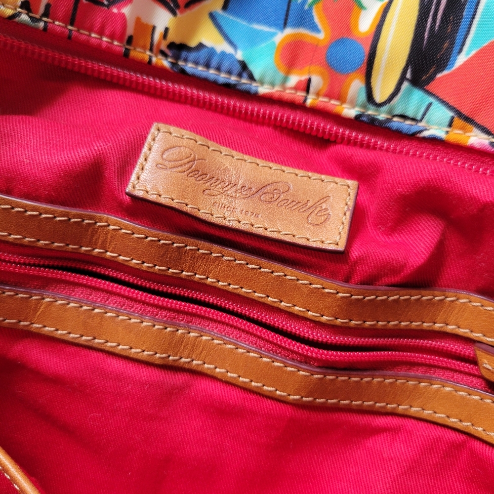 ✨️HP✨️Dooney & Bourke | Large Colorful "Sandbar" Tropical Vacation Tulip Tote - Picture 10 of 16